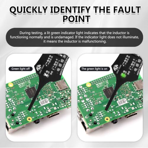Pack of 2 Inductance Tester, Highly Sensitive Inductance Meter, Motherboard Coil Tester for Motherbo, Circuit Boards Diagnostic Tool, Car, Computer, Mobile Phone Repair and