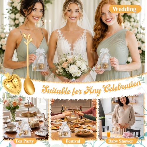30 Sets Bridal Shower Gold Tea Party Favor for Guest