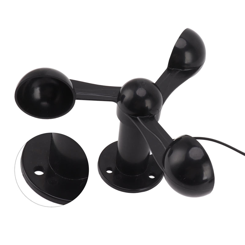 [Australia - AusPower] - Anemometer Sensor, Measures Wind Speeds, Includes 8M Waterproof Cable, Features 4cm Mounting Hole, Anti-Interference Design, 3 Cups Wind Speed Detector 