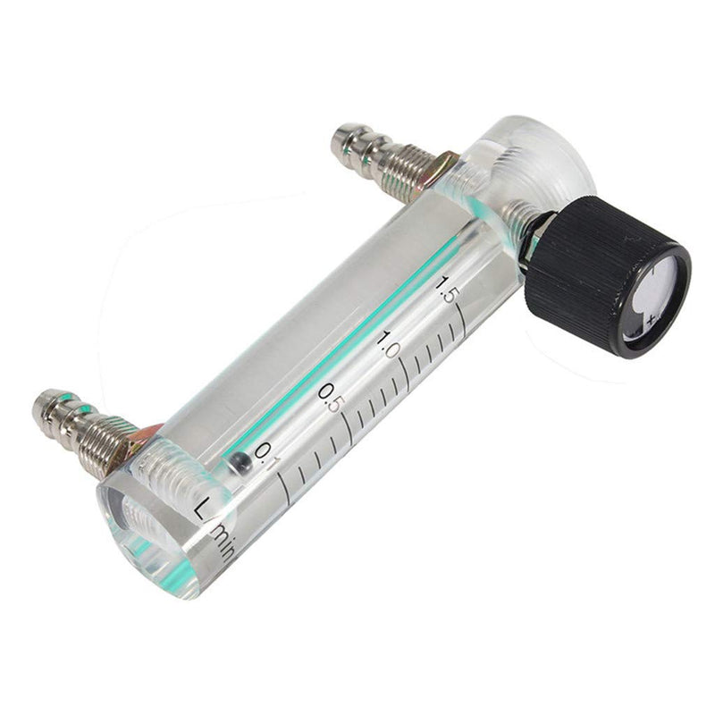 [Australia - AusPower] - Flow Meter LZB-6M Oygen Meter 0-1.5 LPM Flowmeter with Control for Detect Oygen Flow for Oygen Air Gas Adjustable 