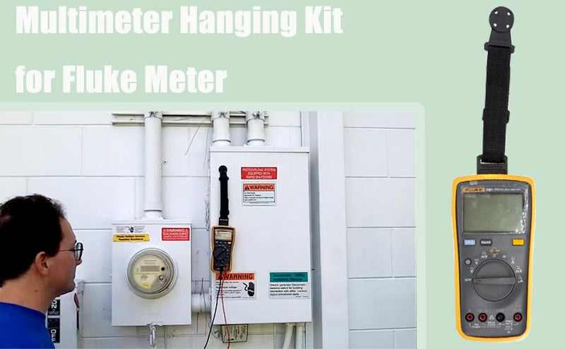 [Australia - AusPower] - Multi Meter Magnetic Hanging Strap Multimeter Hanging Kit for Fluke Meters 1 Straps, 1 Clips and 1 Magnetic Hanger 2pack 