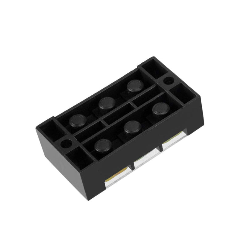 [Australia - AusPower] - uxcell 2 Pcs 3 Positions Dual Rows 600V 45A Cable Barrier Block Terminal Strip TB-4503L 