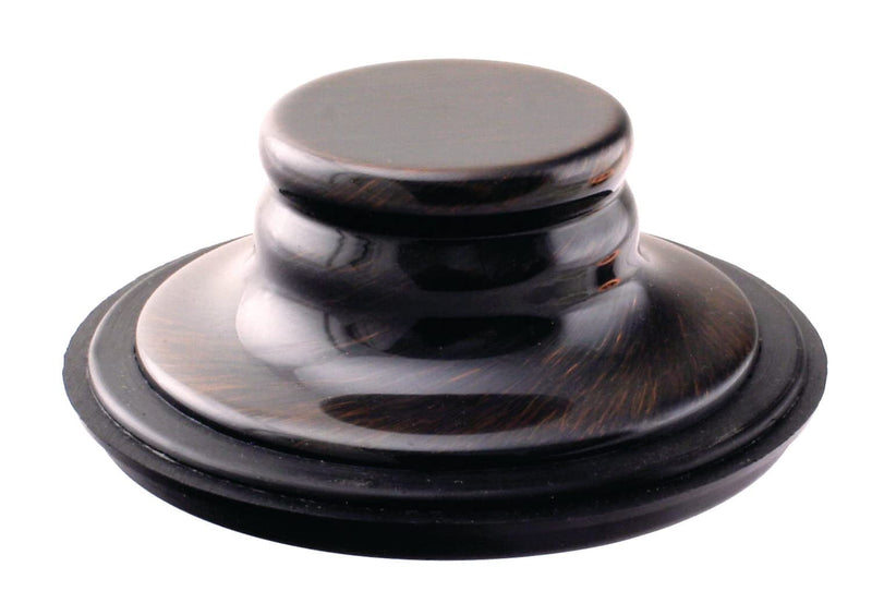 Westbrass A2165-11 4-1/4" OD Post Style Large Kitchen Basket Strainer with Waste Disposal Flange and Stopper Drain Set, Antique Copper