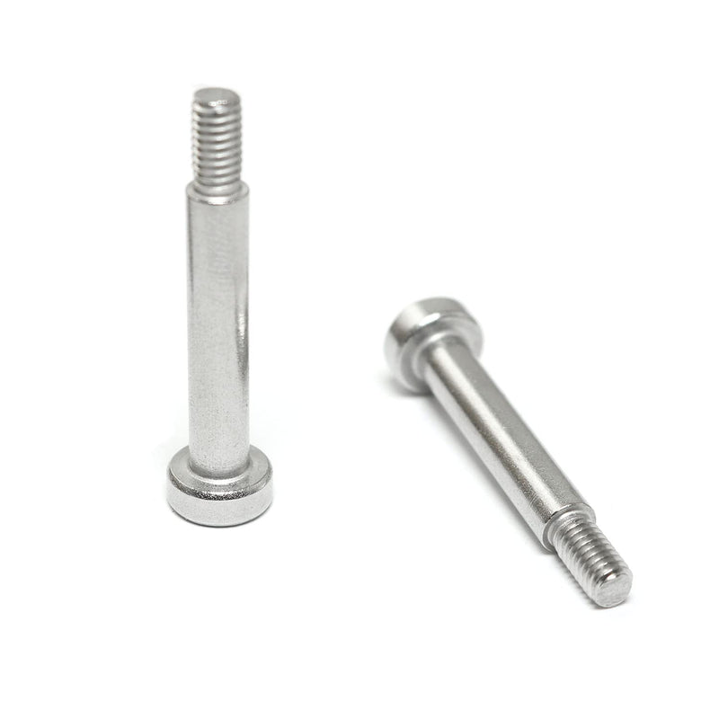 [Australia - AusPower] - 4pcs 304 Stainless Steel Hex Socket Shoulder Bolt M4 Thread 5mm Shoulder Dia 25mm Shoulder Length for Textile, Hydraulic, Injection Molding and Machinery Industries M4x25mm 