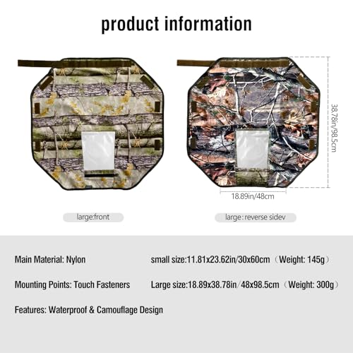 Camera Rain Cover with Openable Viewing Window & Strap Mountable Design,Waterproof Camera Raincoat Sleeve Protector (L) L