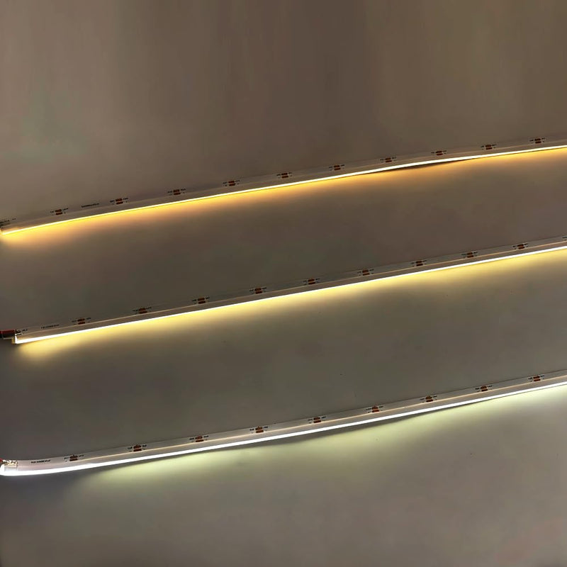 DC24V 3mm Thick Side-Emitting 8MM PCB COB LED Strip Light Flexible UHB Tape 480LEDs/M Flexible High Brightness Lights Side Illuminated Lamp 3000K/ 4000K/6000K (Natural Light 4000K) Natural Light 4000K