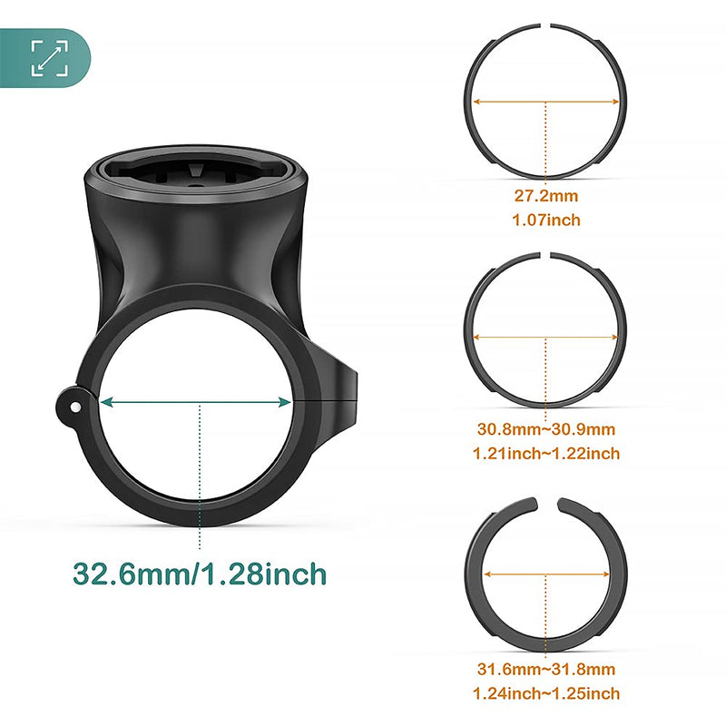 [Australia - AusPower] - TUSITA Seat Post Quarter Turn Mount Compatible with Garmin Varia RTL510 RTL515 RVR315 Rearview - Fit 27.2mm 30.9mm 31.6mm Bars Seatpost 