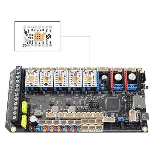 3D Printer Stepstick Mute TMC2209 V4.0 Stepper Motor Driver UART Mode with Heatsink for Reprap1.4 MKS Gen/SKR V1.3 Ramps MKS GEN L1.4/1.5/1.6 Ramps Control Board-5Pcs