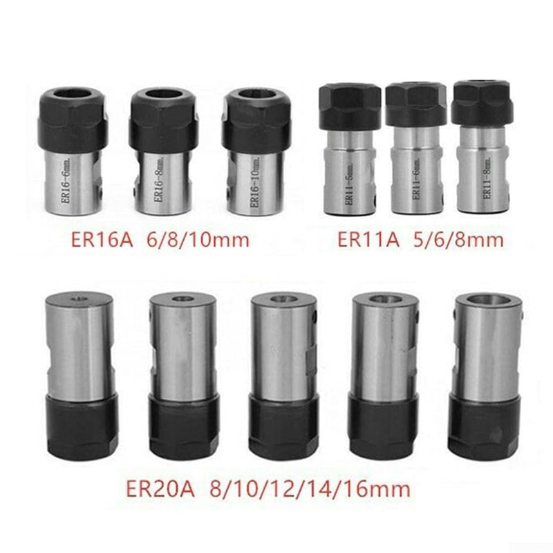 Motor Shaft Collet Chuck ER11 ER16 ER20 516mm Extension Rod Tool Holder (ER20A-14mm) ER20A-14mm