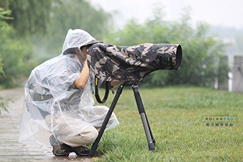 [Australia - AusPower] - ROLANPRO S Size Raincoat for Sony FE 200-600mm F5.6-6.3 G OSS 、300mm f/2.8、400mm f/4、200mm f/2 Lens use etc.- #Army Green Waterproof 