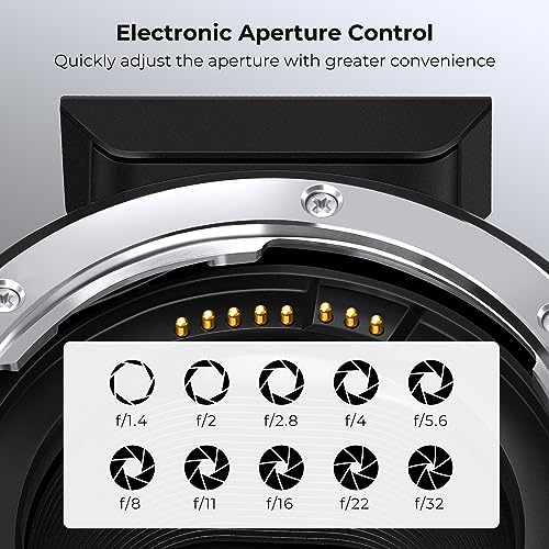 K&F Concept EF to EOS M Adapter, Auto Focus Lens Mount Adapter