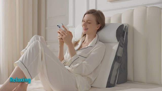 3Pcs Wedge Pillow Set for After Surgery,Acid Reflux Relief, Adjustable Bed Wedge Pillows for Sleeping,Anti Snore, Memory Foam Triangle Pillow for Back&Neck&Shoulder Pain Relief, White&Grey White/Grey 12 IN+1 Head pillow