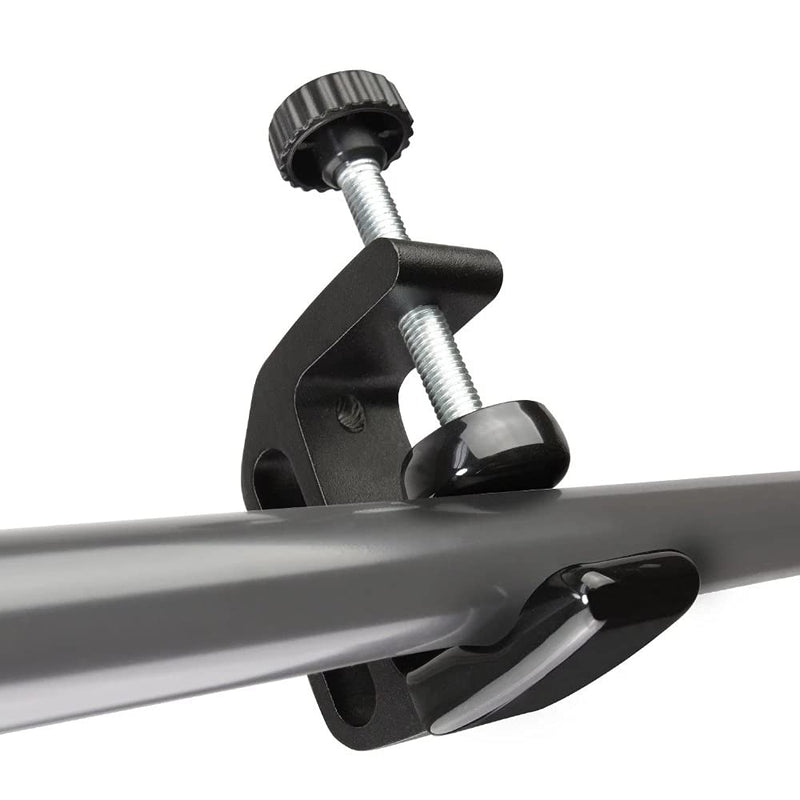[Australia - AusPower] - Universal C-Clamp Aluminum Support Clamp Desktop Mount Holder Stand with 1/4" and 3/8" Thread Black(2 Pcs) 2pcs 