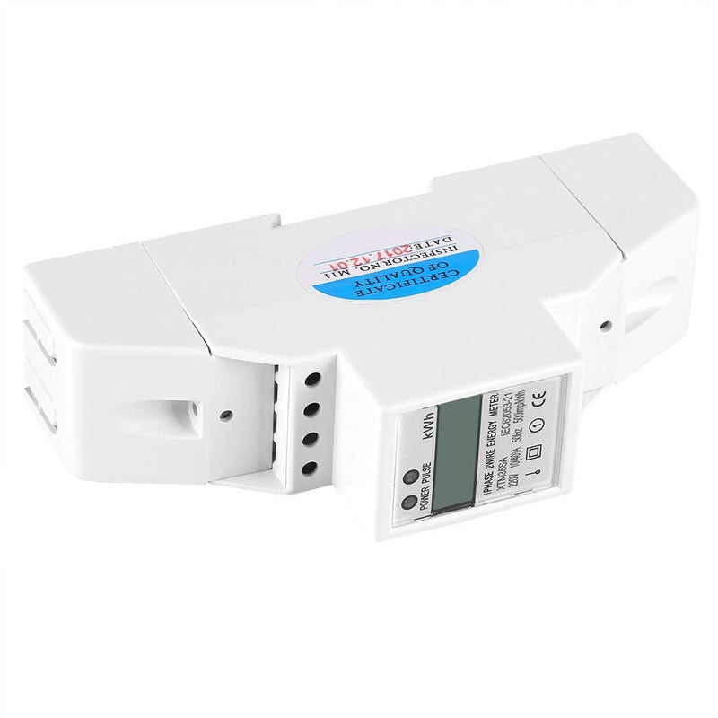 [Australia - AusPower] - Single Phase Energy Meter 120 / 230V Din Rail Electric Meter AC 10 to 40A Watt Meter Digital LCD Electronic KWh Meter 