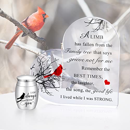 Cardinal Medium Urns for Adult Female Memorial Gifts - Keepsake Urns for Ashes Cardinal