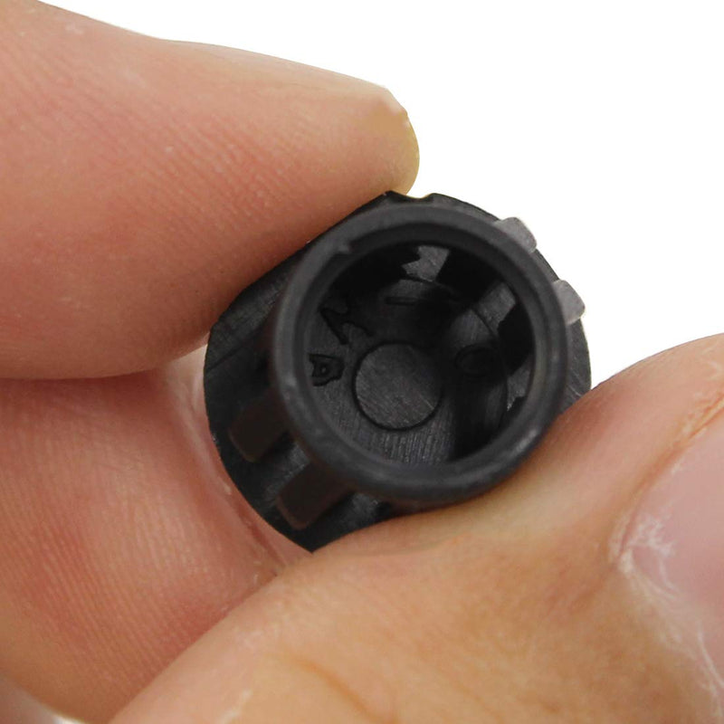 [Australia - AusPower] - 30 Pcs Black Hole Plugs 10mm (3/8 inch) Flush Type Panel Plastic Plugs, Furniture Fencing Post Pipe Insert End Caps 10mm (3/8 inch) 