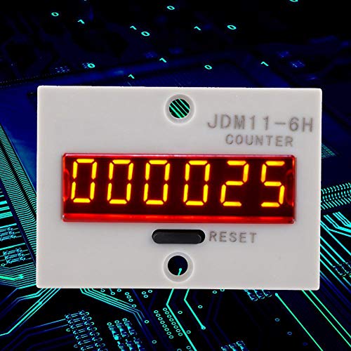 [Australia - AusPower] - Electronic Counter,JDM11-6H No Voltage Counter 6 Digits Electronic LED Digital Display Counter Relay(AC110V) 