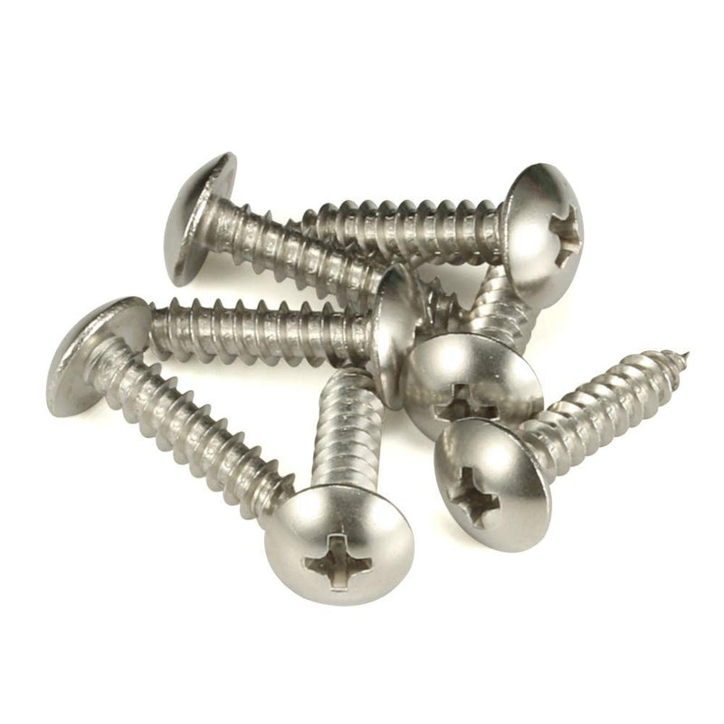 [Australia - AusPower] - #10 x 1-1/2" Truss Head Self Tapping Wood Screws Sheet Metal Screws, 304 Stainless Steel 18-8, 100 PCS #10 x 1-1/2" 