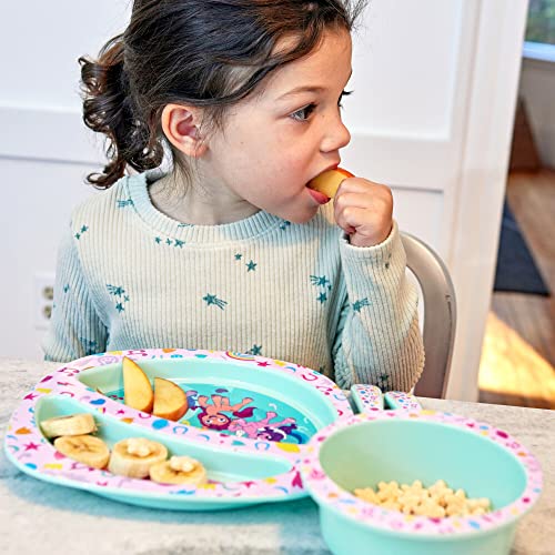 First Years My Little Pony Mealtime Set - Dishwasher Safe Toddler Plate, Bowl, Fork, Spoon - 4 Count
