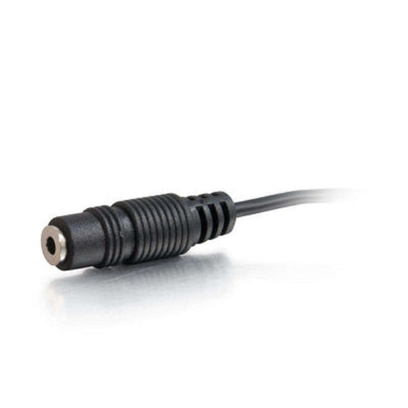 [Australia - AusPower] - Legrand - C2G 3.5MM Isolation Transformer, Black Auxiliary Isolation Transformer to Stop Speaker Hum from Ground Loops, 21 Inch Audio Jack Extension Cable, 1 Count, C2G 40000 