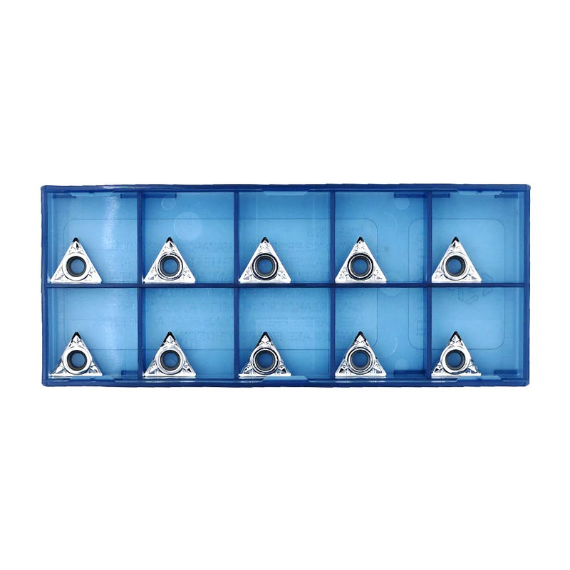 [Australia - AusPower] - Carbide Inserts for Aluminum TCGT21.51 / TCGT110204-LH for Turning Cutting Tools, fit to Finishing Aluminum Metal Cutting, 10Pcs/Box 