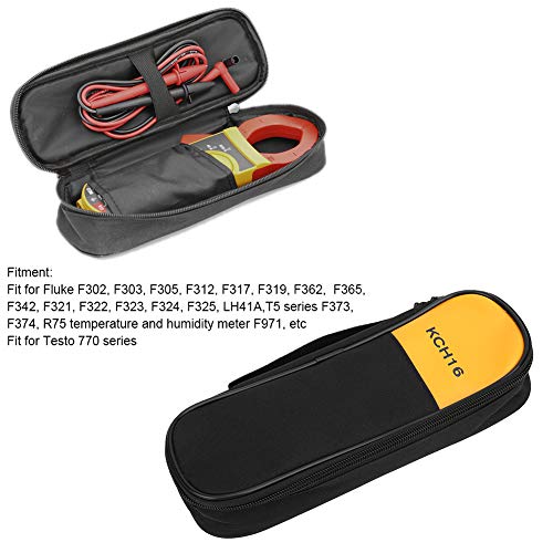 [Australia - AusPower] - LiebeWH Multimeter Case, KCH16 Multimeter Clamp Meter Bag Storage Case Fit for F302 F303 F305 with and Dust Proof Functions 