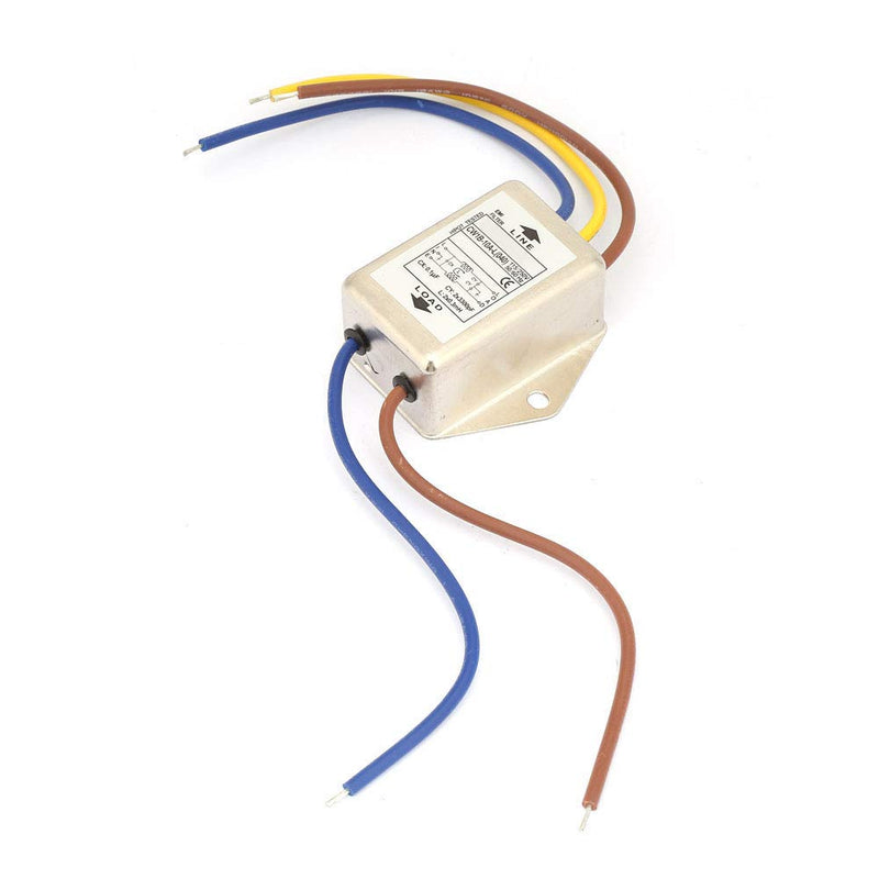 [Australia - AusPower] - EMI Mains Filter 230V, CW1B-10A-L(040) Single-Phase Filter for 115V/250V, 10A, 50/60Hz - Effective Protection Against Electromagnetic Interference CW1B-10A-L(040) 