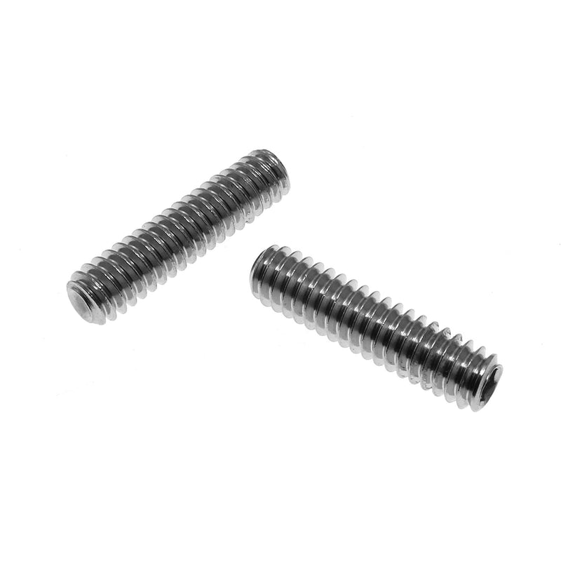 [Australia - AusPower] - BAIRONG 10pcs 304 Stainless Steel Allen Head Hex Hexagon Socket Flat Point Set Screw End Grub Headless Bolt 1/4-20 x 1" with Hex Drive Wrench 1/4-20 x 1 Inch 