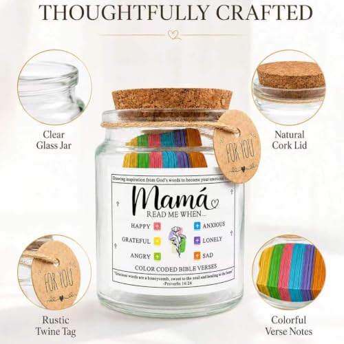 Mother's Day Bible verse jar, when you read it, the verse jar， Mother's Bible verse jar