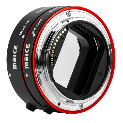 Meike MK-Z-AF1 Metal Auto Focus Macro Extension Tube Adapter Ring (11mm+18mm) Compatible with Nikon Z5 Z6 Z7 Z6II Z7II Z30 Z50 Z fc