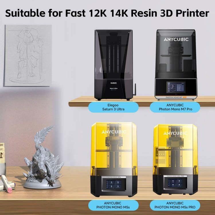 UniTak3D Photon Mono M5S/M5S Pro/M7 Pro/Saturn 3 Ultra ACF Release Film 278×190mm 3Pcs