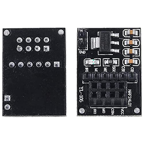 2 pieces NRF24L01+PA+ transceiver with SMA antenna 2.4 GHz 1100M + NRF24L01 wireless for