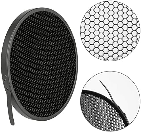 7" Standard Reflector Lamp Shade Dish Diffuser & 60° Honeycomb Grid