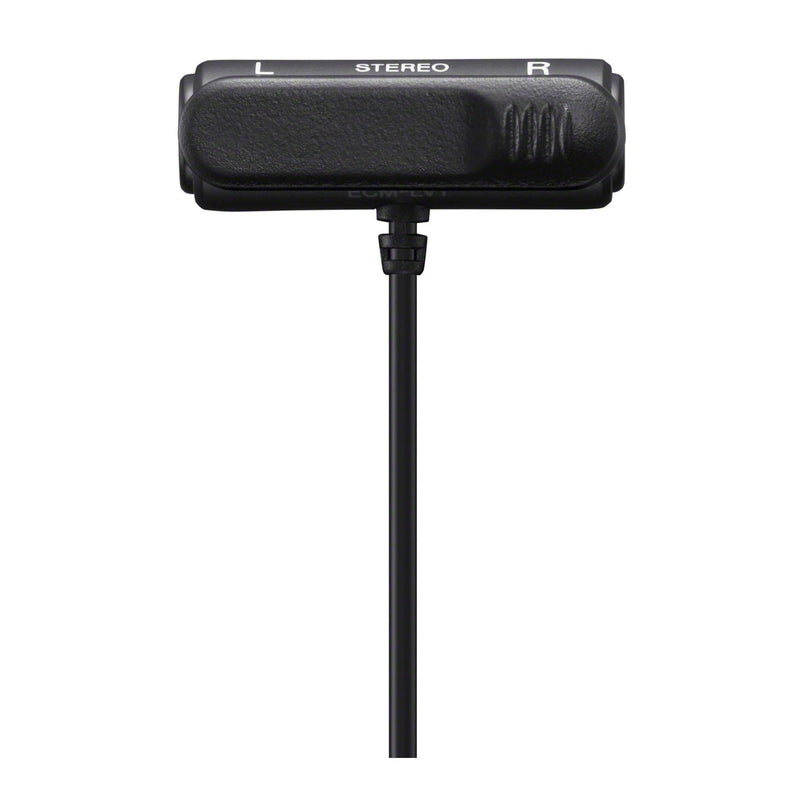 [Australia - AusPower] - Sony Compact Stereo Lavalier Microphone ECMLV1,Black, Small 