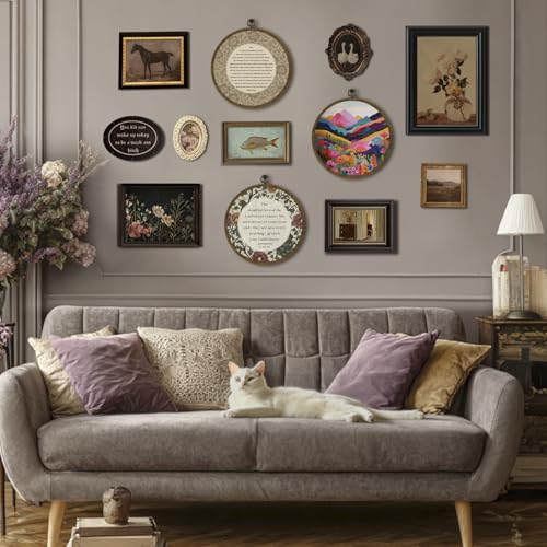 Christ Round Wall Art Decor, Christian Blessing Scripture Floral Circular Hanging Artwork, Inspirational Faith Home Decor for Prayer Room Living Room Bedroom,Bible Verse Gift 10Inch(Begei-Psalm23) Begei-Psalm23