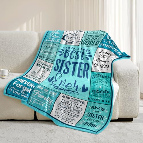 Sisters Birthday Gifts from Sister Brother, Sisters Blanket 60"X80" Sister Gifts 60"x80"