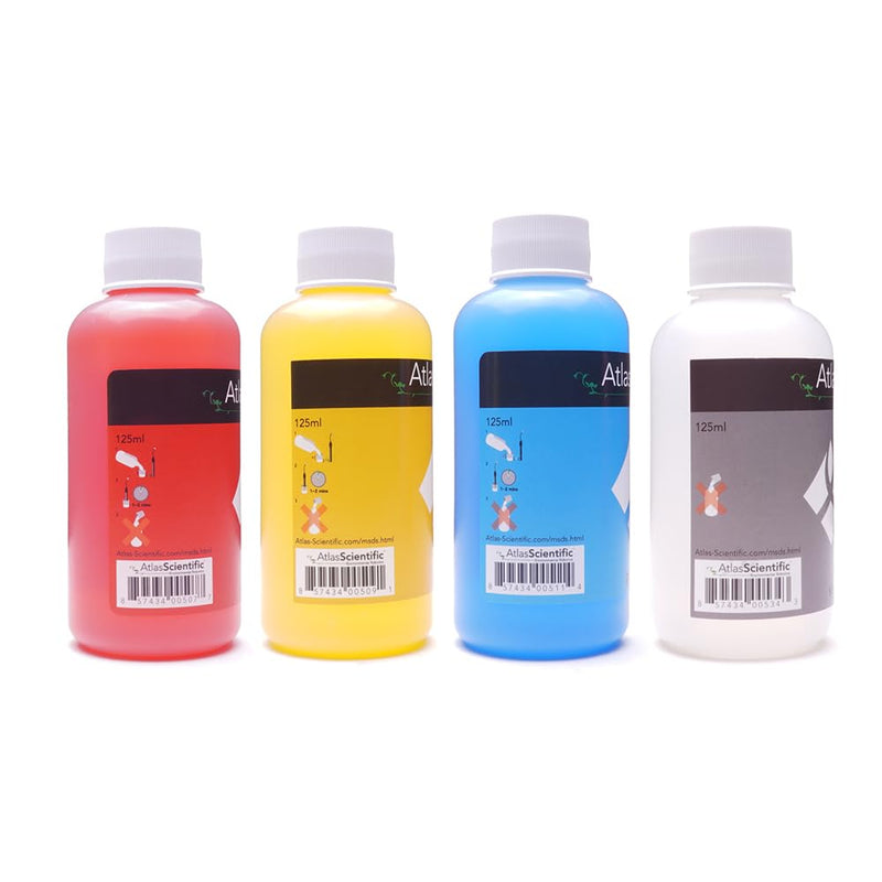 [Australia - AusPower] - Atlas Scientific 4.00, 7.00, 10.00 & pH Storage/Calibration Solution 125ml - 4oz (4 Pack) 