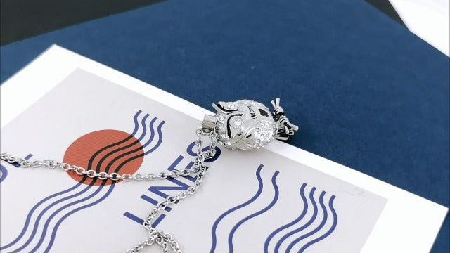 Owl Animal Cremation Urn Necklace for Ashes Crystal Memorial Keepsake Pendant Jewelry with Funnel Filler Kit for Dad Mom Grandma Son