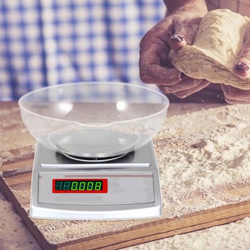STOBOK 2Pcs Kitchen Scale Tray Plastic Round Pan with Capacity Mark for Food Weighing and Baking Cooking Accessories