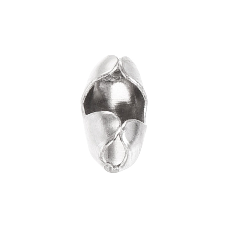 [Australia - AusPower] - uxcell Ball Chain Connector, 1.5mm Ball Chains Clasp Crimp Link Clips Connection, Iron Electroplating Silver White, Pack of 100 