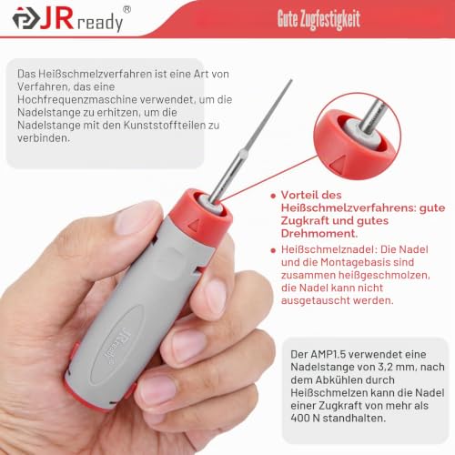 JRready JRconDRK-AMP1.5 Terminal Extraction Tool, Clamp Extraction Tools for AMP Superseal 1.5 Series, Multilock .070 Te Series 968880,968849,144431-1,144431-3
