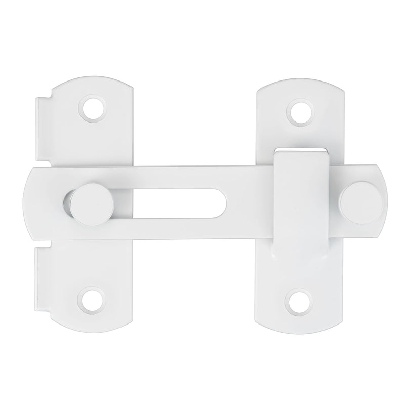 INIRET 10 Packs Barn Door Latches， White Stainless Steel barn gate flip Door Latch Bi-fold Door Lock,Sliding Door Antique Lock Gate Latches Wine Cabinet Closet Door Latches(White)