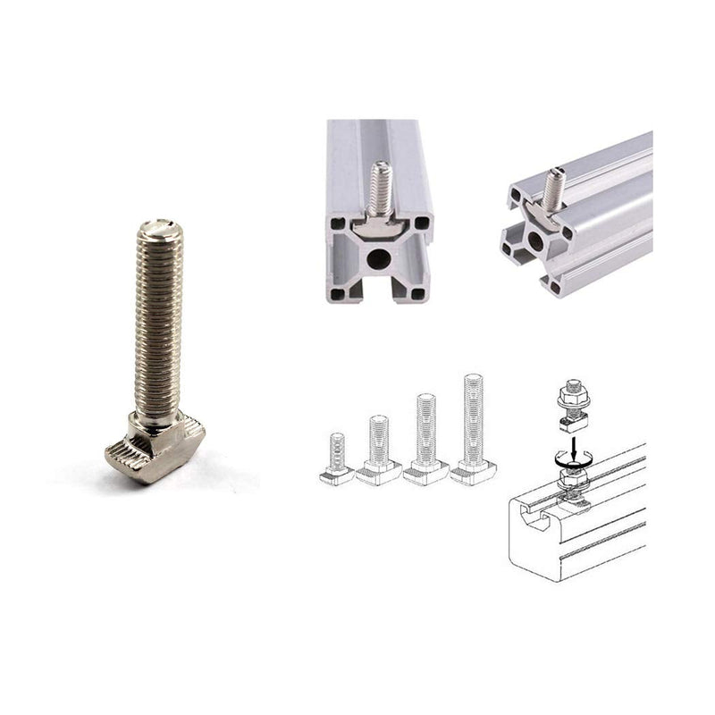 [Australia - AusPower] - M8X30 T Slot Bolt Carbon Steel Hammer Head Bolt for 4545 Series T Slot Aluminum Extrusion European Standard (20 Pieces) 