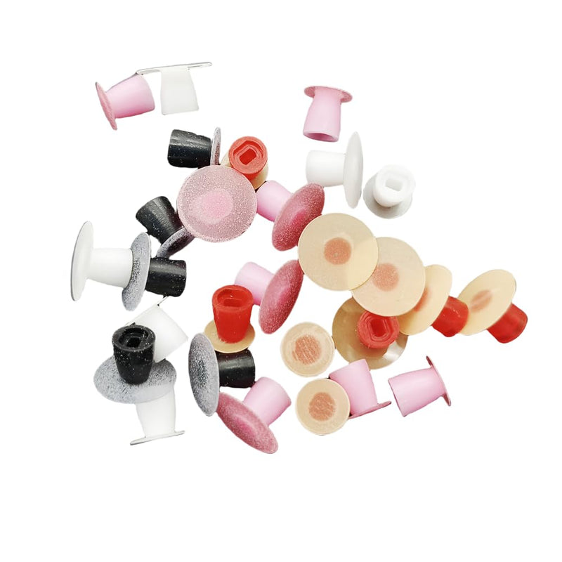 [Australia - AusPower] - 48pcs/Pack Dental Super-Snap Rainbow Technique Kit Oral Resin Polishing Discs Mandrel Set Finishing System Dentistry Instrument 