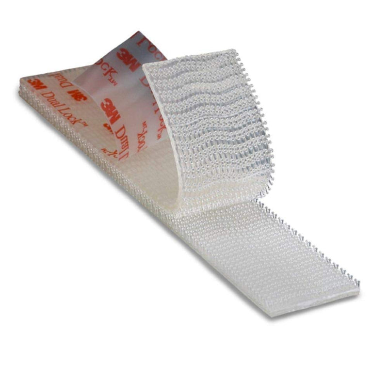3M Dual Lock Reclosable Fastener SJ3560 (Clear, 1 in x 10 ft Roll) - Heavy Duty Adhesive Interlocking Tape for Indoor/Outdoor Mounting 1 Pack