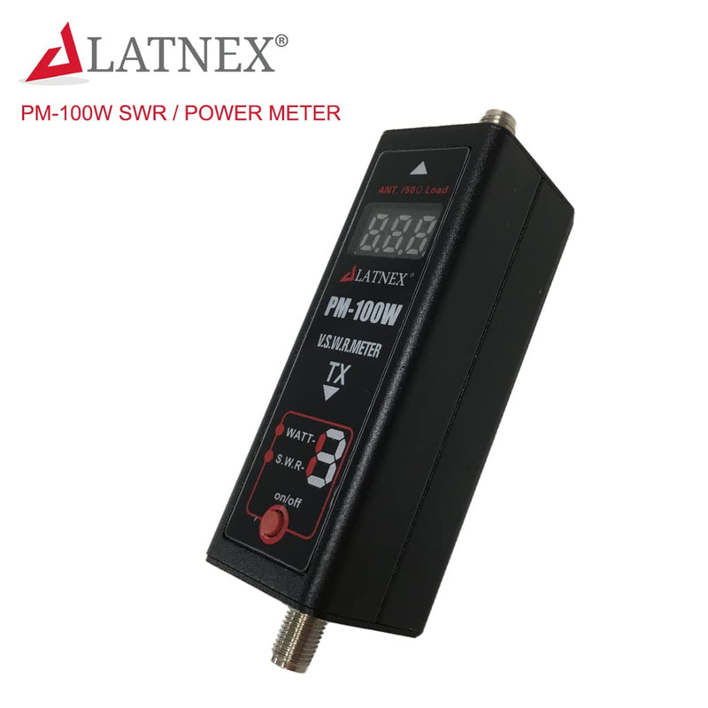 Power SWR Meter Digital VHF UHF Power SWR Meter - HF RF Meter HAM Two-Way Radio (PM-100W) PM-100W