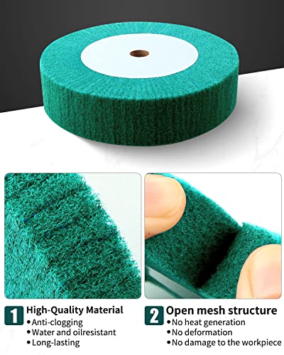 8" Bench Grinder Wheels, 240 Grit Tight Weave Tough Buffing Polishing Wheel 1Pcs(8"x2" 240#)