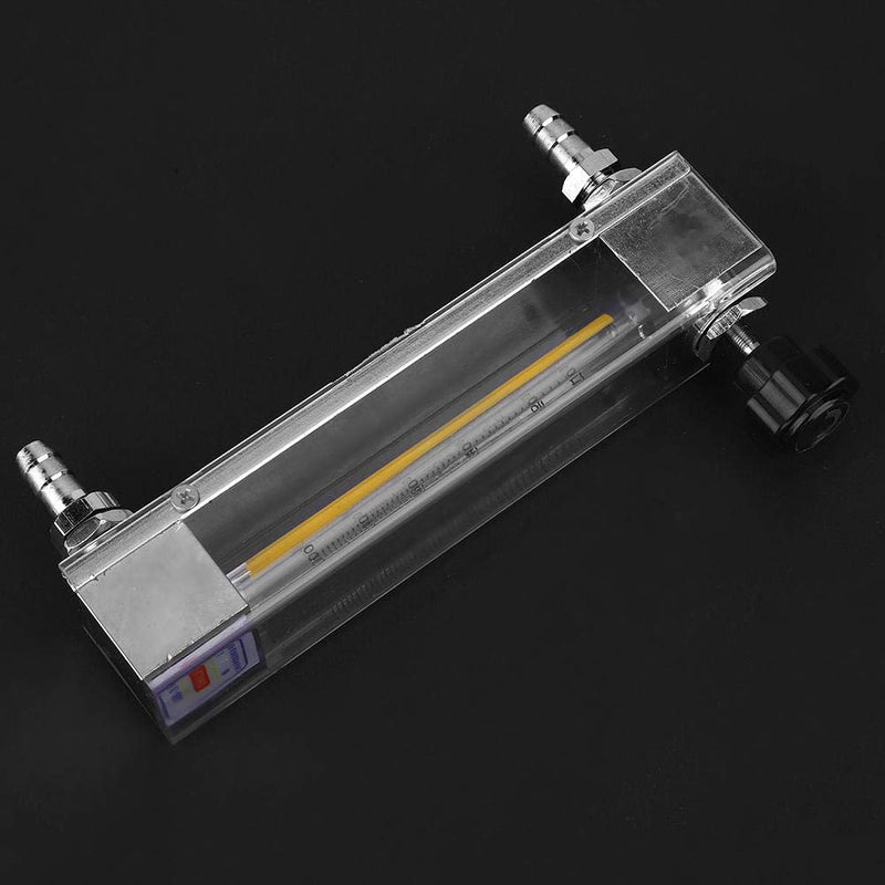 [Australia - AusPower] - LZB-3 Glass Tube Liquid Flowmeter, Panel Type Water Meter Adjustable Black Knob Water Meter Panel Mount Type Flowmeter(10-100mL/min) 10-100mL/min 