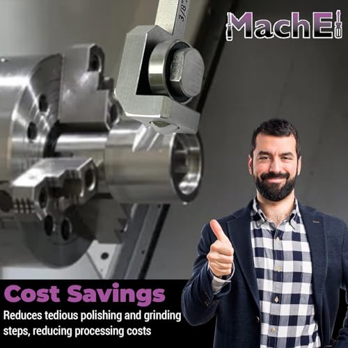 MachEL Burnishing Tool- Lite Series 3/8''X1/2''X2-3/8'' SHANK Light-Duty Roller Burnishing Tool HRC 18–68 | Precision Surface for Lathe Compact Design 3/8''X1/2''X2-3/8''- SHANK