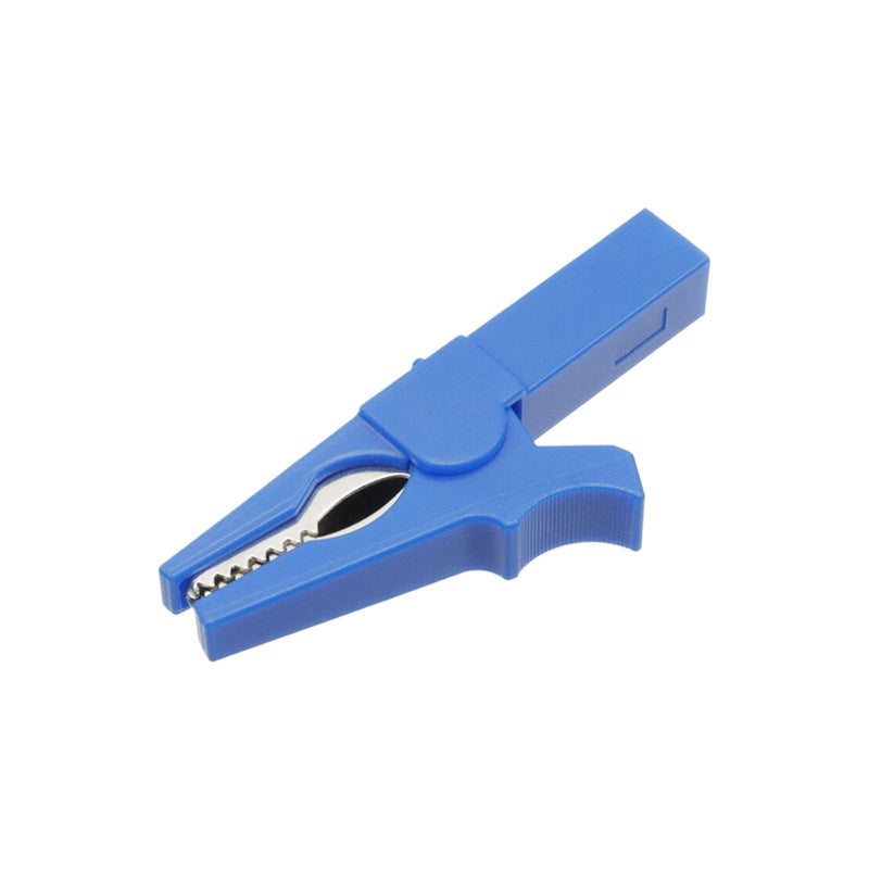[Australia - AusPower] - 5Pcs Fully Insulated Alligator Clips,4mm Banana Plug Connectors Multi Testers Alligator Clip with Banana Socket Alligator Clips,Blue Blue 